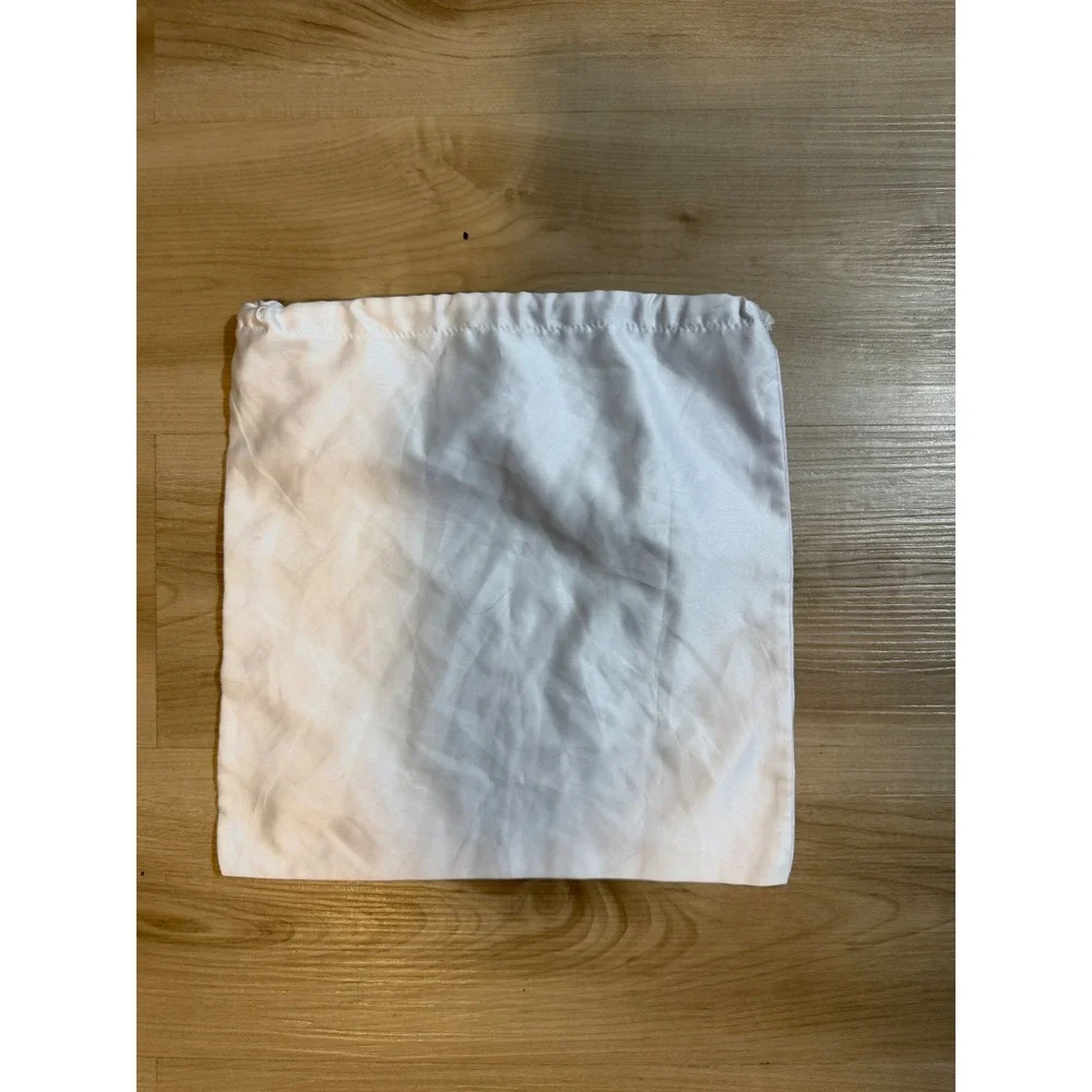 Michael Kors Dust Bag White OS Unisex Drawstring Satin Storage Accessory